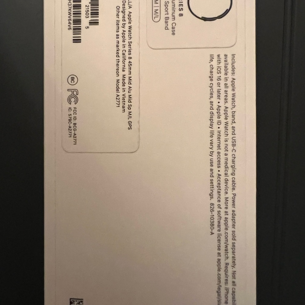 Brand New, still in box, Series 8, GPS